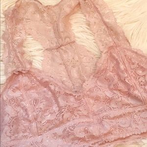 Light Pink Lace Bralette